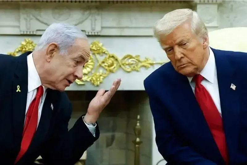 Tổng thống Mỹ Donald Trump và Thủ tướng Israel Benjamin Netanyahu - Ảnh: Getty