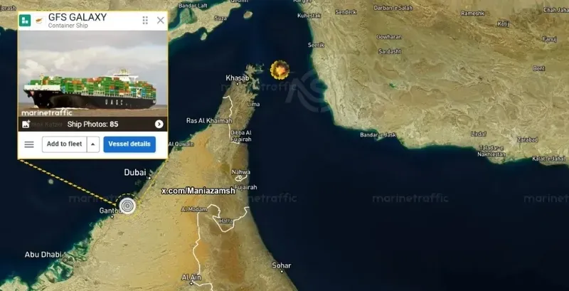 Thị trường vĩ mô Thứ Bảy, Iran tấn công tàu container GFS Galaxy khi đi qua eo biển Hormuz.