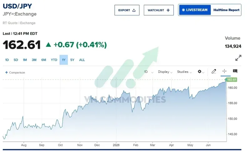 Thị trường vĩ mô ngày 30/06: USD/JPY tăng lên 162,6 - mức cao nhất trong nhiều thập kỷ.
