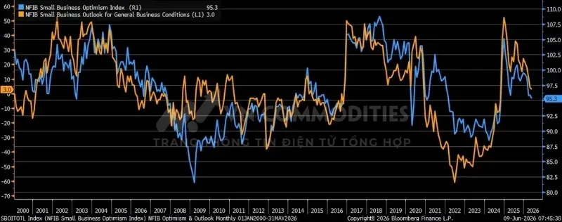 Tỷ lệ doanh nghiệp kỳ vọng điều kiện kinh doanh sẽ cải thiện giảm xuống còn 3%.