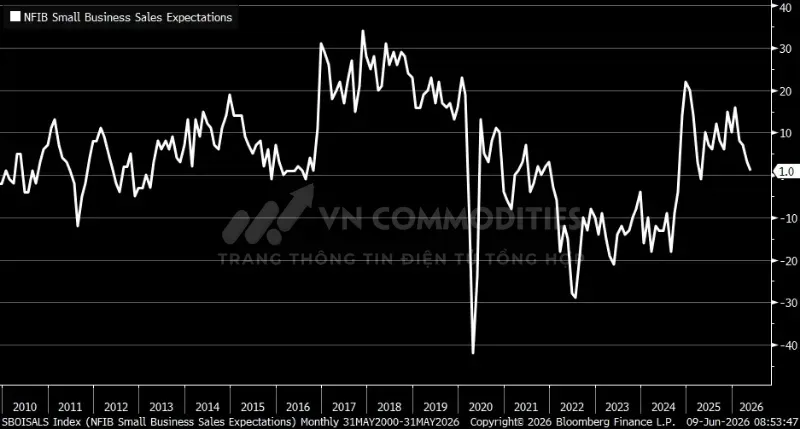 Chỉ 1% doanh nghiệp kỳ vọng doanh số sẽ tăng.