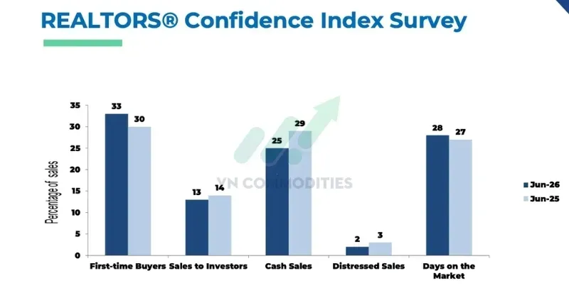 Nhà đầu tư hoặc người mua nhà thứ hai: +13% YoY từ 14% tháng trước.