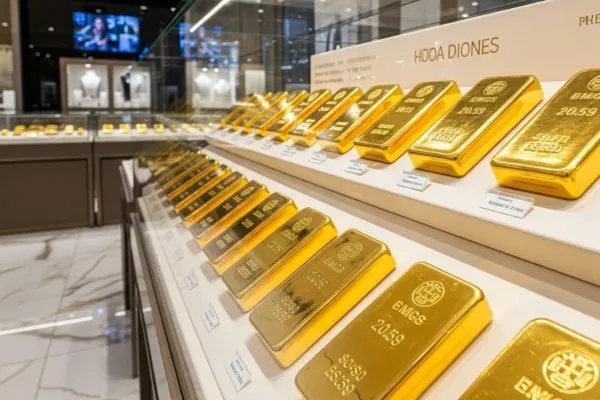 Giá vàng sáng 8/4: Giá thế giới bật tăng dữ dội gần 3%, vàng nội tạm thời